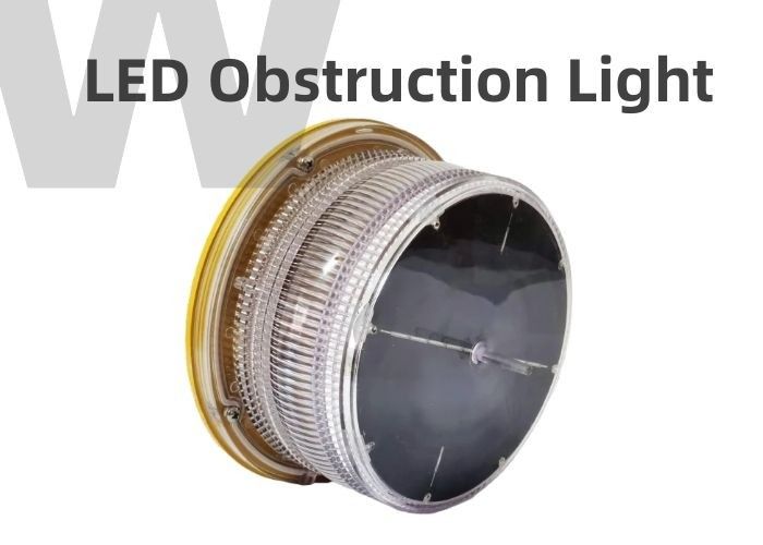 Flashing ICAO Type A Obstruction Light Polycarbonate Bird Deterrent Needles Design