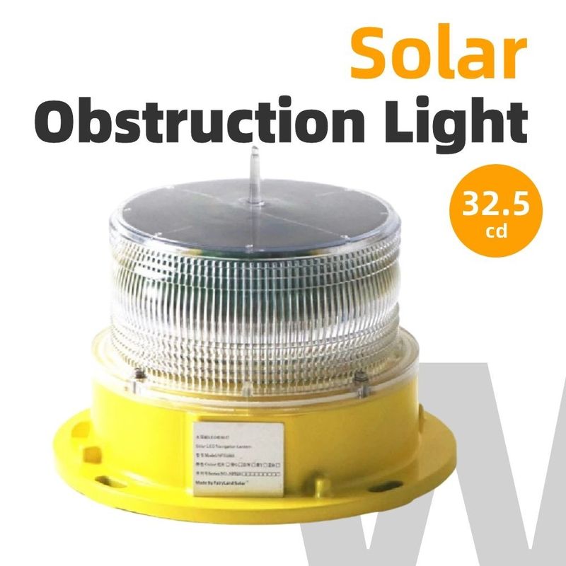 Low Intensity Solar Tower Obstruction Light ICAO Type A/B AFS1803 FAA L-810