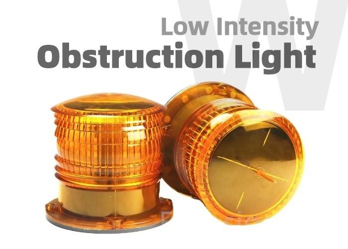 Polycarbonate Red Solar Barricade Light Steady On Type Led Strobe Light