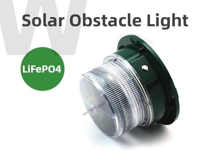 TFS1803 LED Solar Aviation Light For Tower Crane ICAO Red Green For Construction Areas